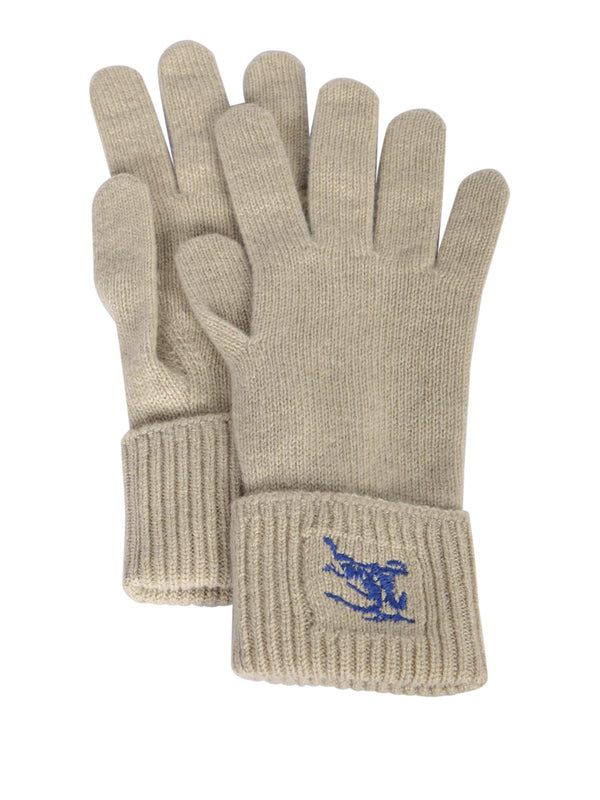 Burberry Cashmere-blend Sage Green Gloves - Men - Piano Luigi