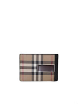 Burberry Chase Check Beige Cardholder - Men - Piano Luigi