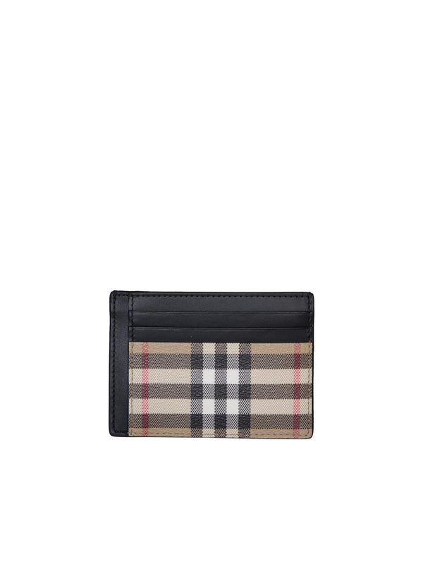 Burberry Chase Check Beige Cardholder - Men - Piano Luigi