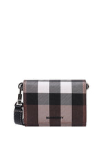 Burberry Check Fold-over Top Strapped Wallet - Men - Piano Luigi