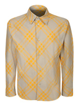 Burberry Check Motif Beige/yellow Shirt - Women - Piano Luigi