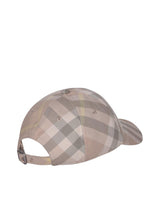 Burberry Check Motif Light Beige Baseball Cap - Men - Piano Luigi