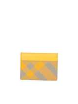 Burberry Check Motig Sage Green/ Yellow Cardholder - Men - Piano Luigi