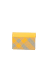 Burberry Check Motig Sage Green/ Yellow Cardholder - Men - Piano Luigi