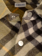 Burberry Check Overshirt In Wool Blend - Men - Piano Luigi