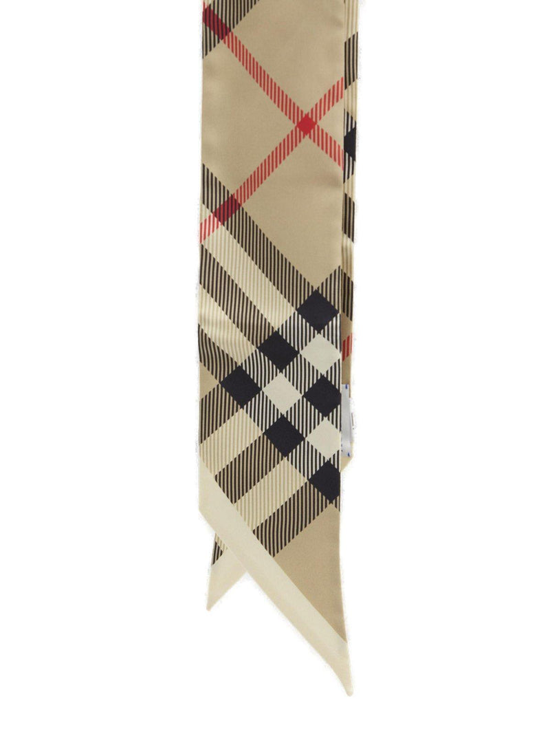 Burberry Check Pattern Pointed-tip Scarf - Women - Piano Luigi