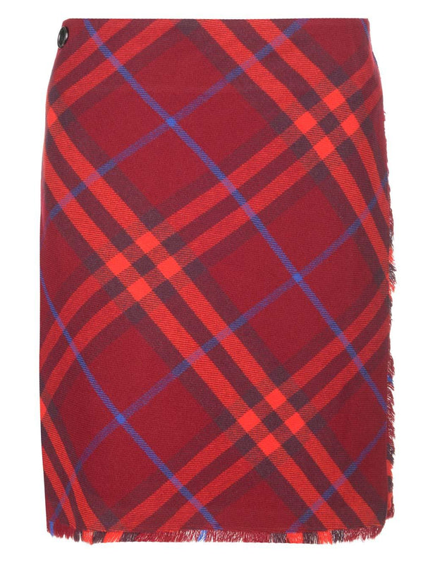 Burberry Check Pattern Wool Kilt - Women - Piano Luigi