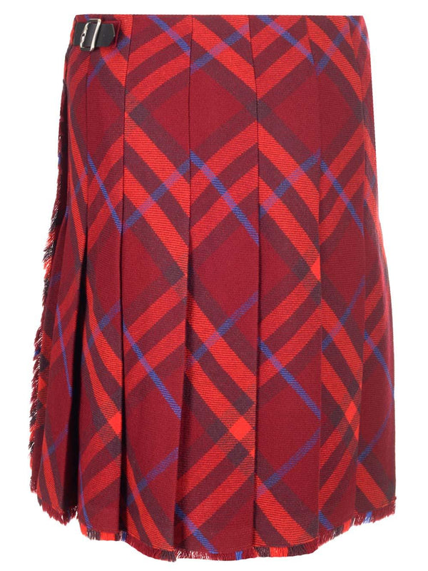 Burberry Check Pattern Wool Kilt - Women - Piano Luigi