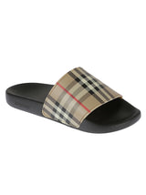 Burberry Check Pool Sliders - Men - Piano Luigi