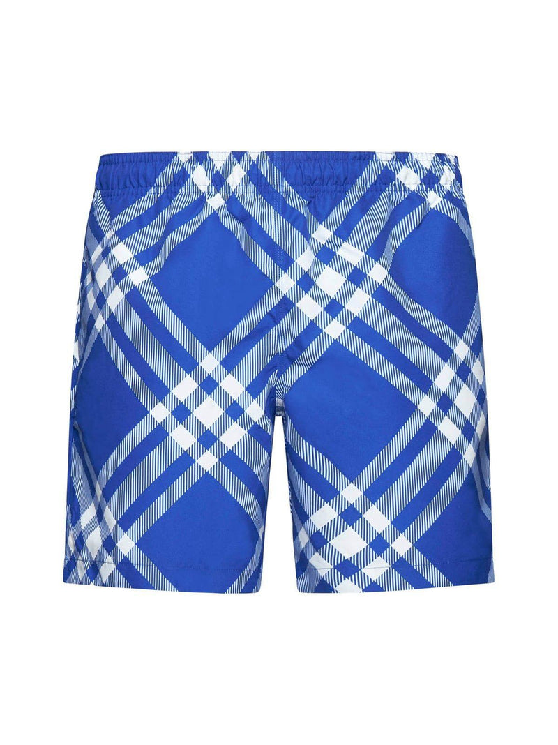 Burberry Check Printed Swim Shorts - Men - Piano Luigi