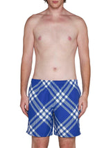 Burberry Check Printed Swim Shorts - Men - Piano Luigi