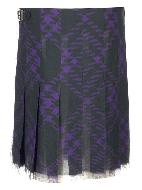 Burberry Check Silk Kilt - Women - Piano Luigi