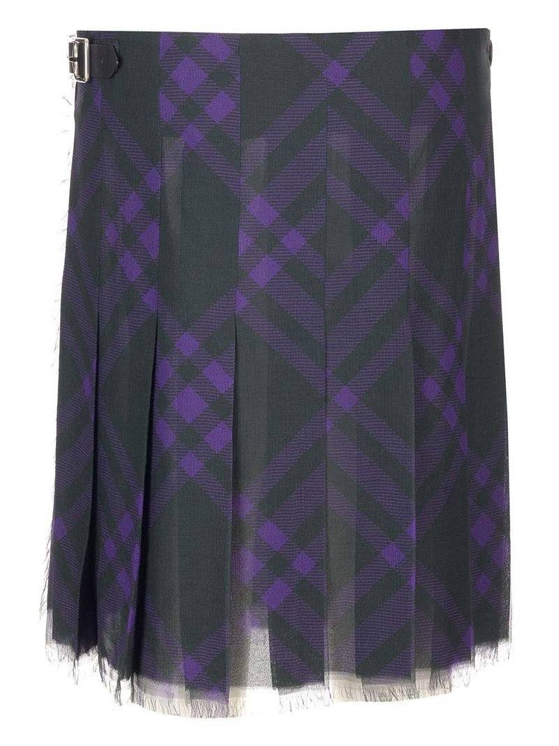 Burberry Check Silk Kilt - Women - Piano Luigi