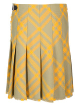 Burberry Check Wool Kilt - Women - Piano Luigi