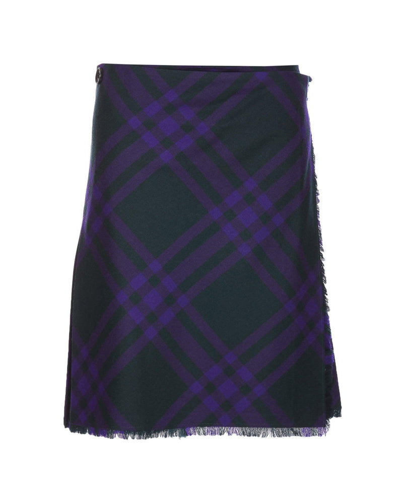 Burberry Check Wool Skirt - Women - Piano Luigi