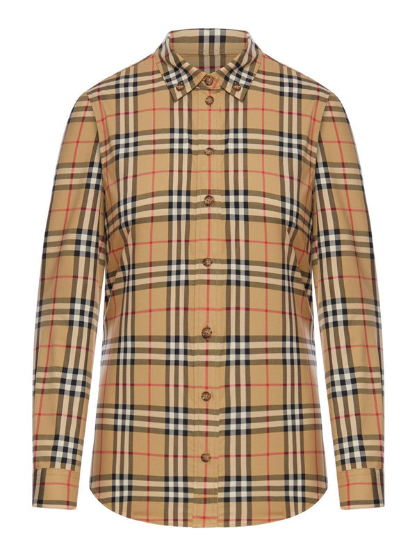 Burberry Checked Buttoned Shirt - Women - Piano Luigi