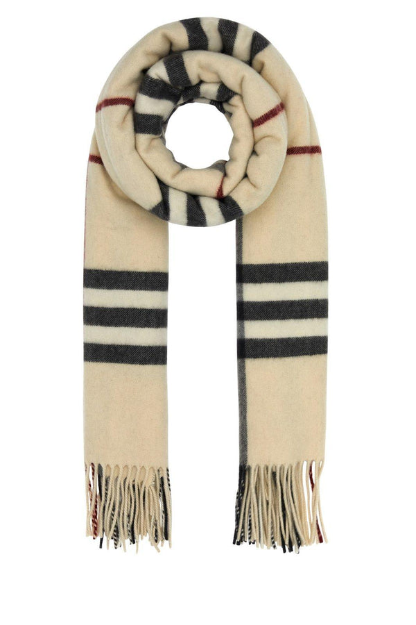 Burberry Checked Fringed Scarf - Men - Piano Luigi