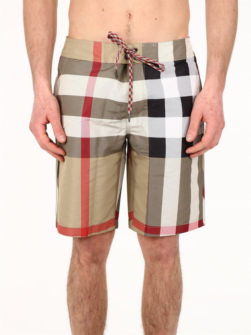 Burberry Checked Swim Shorts - Men - Piano Luigi