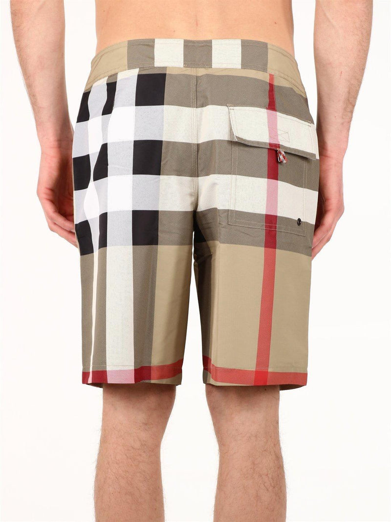 Burberry Checked Swim Shorts - Men - Piano Luigi