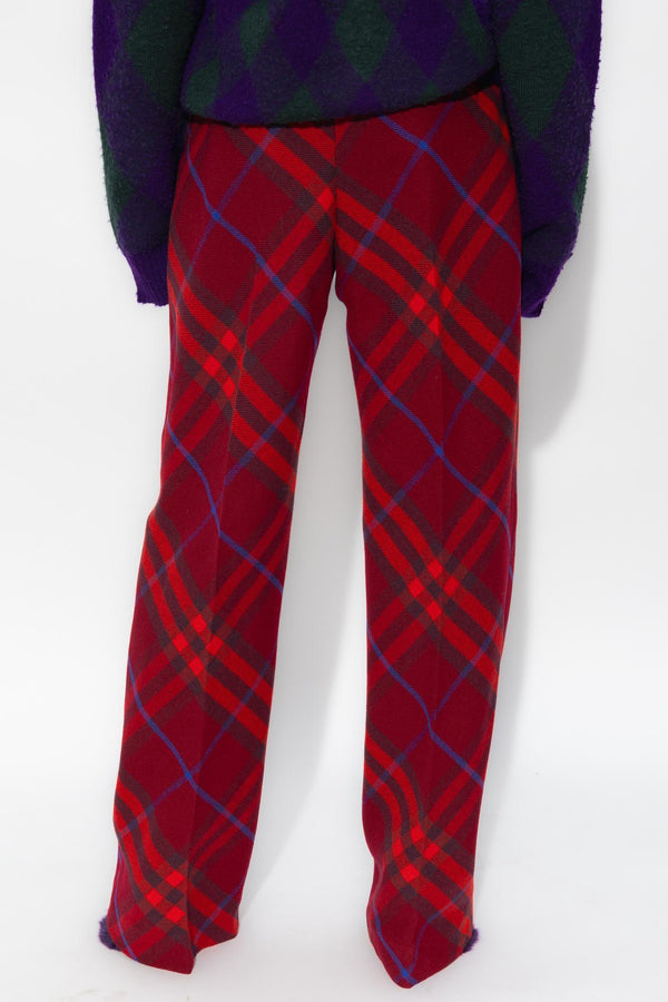 Burberry Checked Trousers - Women - Piano Luigi