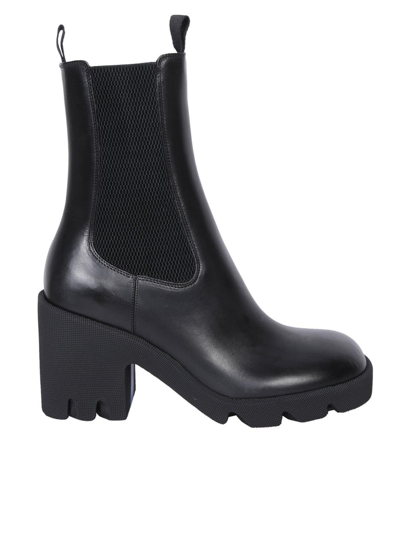 Burberry Chelsea Black Ankle Boots - Women - Piano Luigi