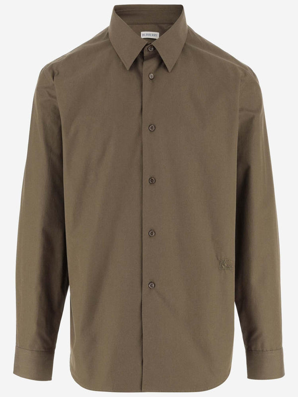 Burberry Cotton Poplin Shirt With Ekd - Men - Piano Luigi