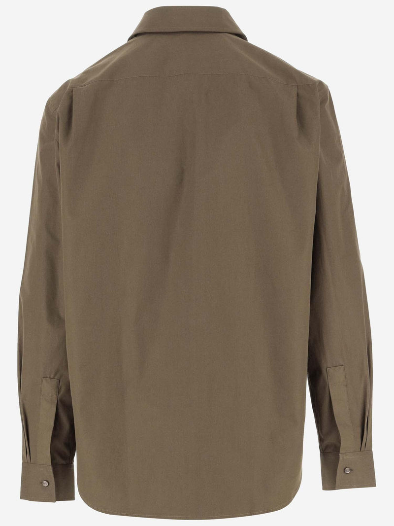 Burberry Cotton Poplin Shirt With Ekd - Men - Piano Luigi