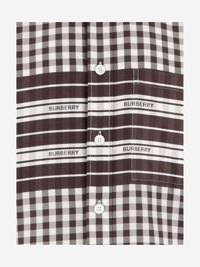 Burberry Cotton Shirt With Check Pattern - Men - Piano Luigi