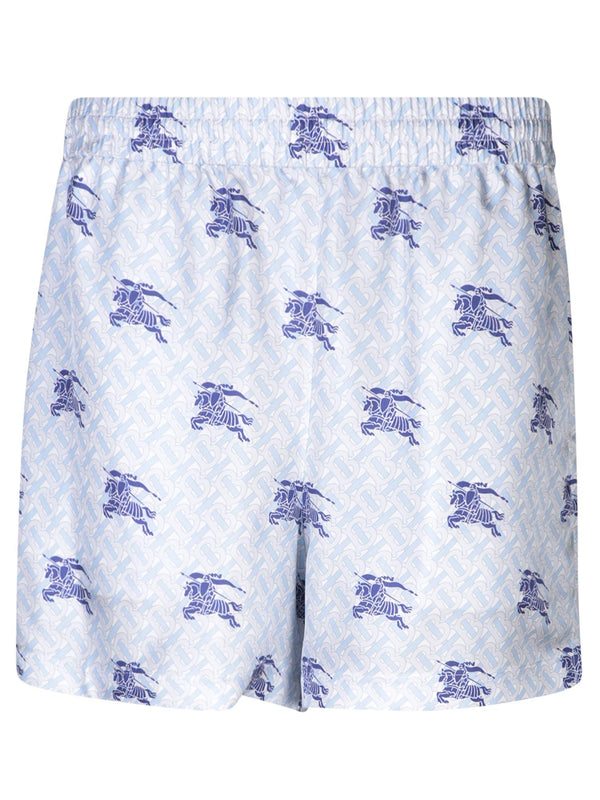 Burberry Ekd Tb Light Blue Shorts - Men - Piano Luigi