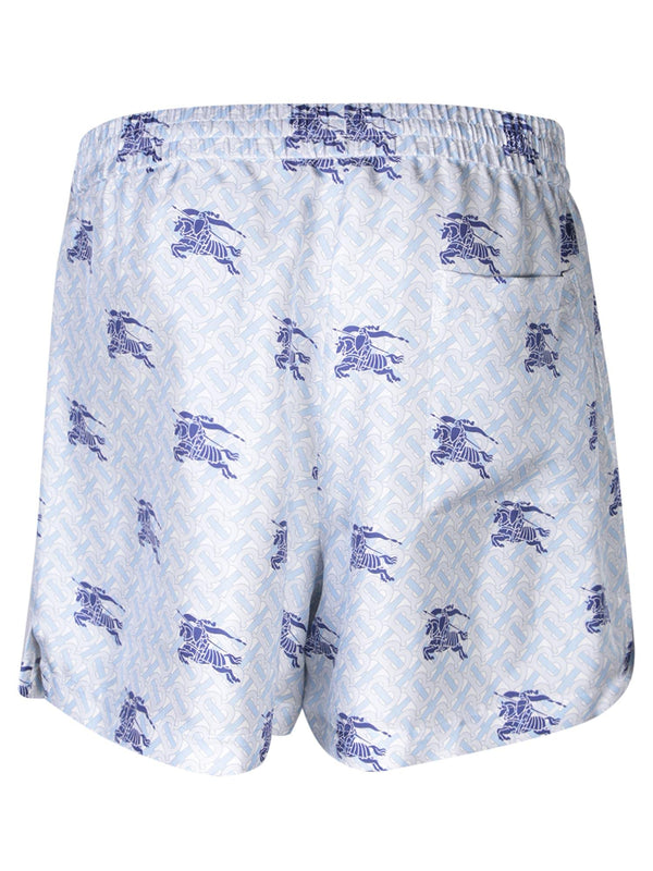 Burberry Ekd Tb Light Blue Shorts - Men - Piano Luigi