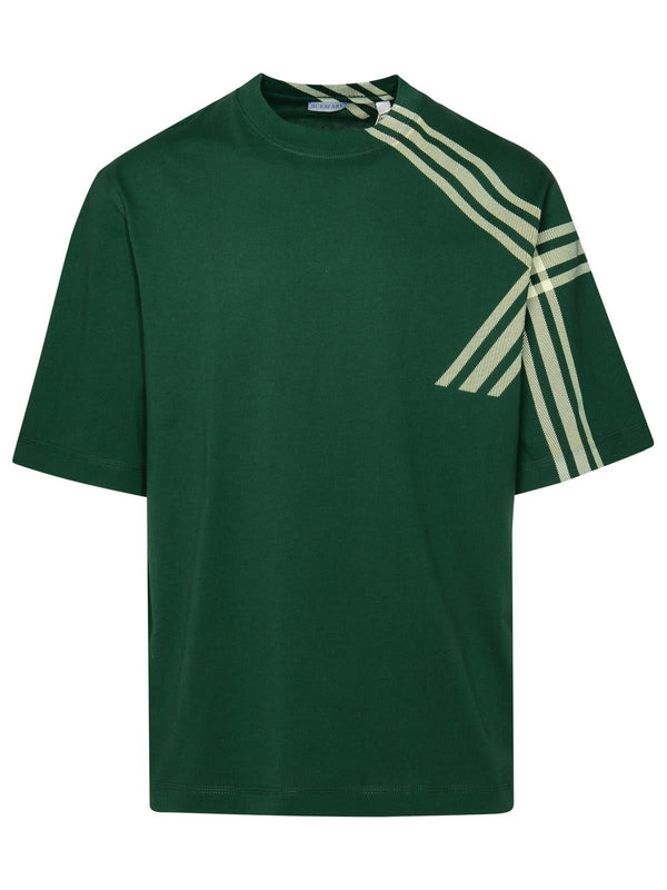 Burberry Green Cotton T-shirt - Men - Piano Luigi