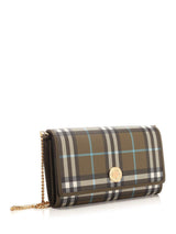 Burberry Hampshire Checked Chain-linked Wallet - Women - Piano Luigi