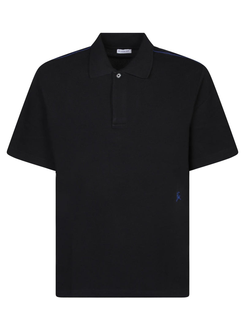 Burberry Knight Black Polo Shirt - Men - Piano Luigi