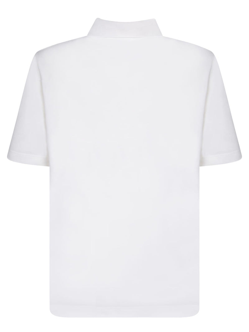 Burberry Knight White Polo Shirt - Men - Piano Luigi