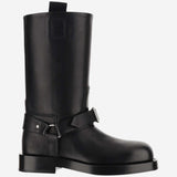 Burberry Leather Saddle Boots - Men - Piano Luigi