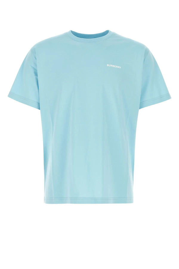 Burberry Light-blue Cotton T-shirt - Men - Piano Luigi