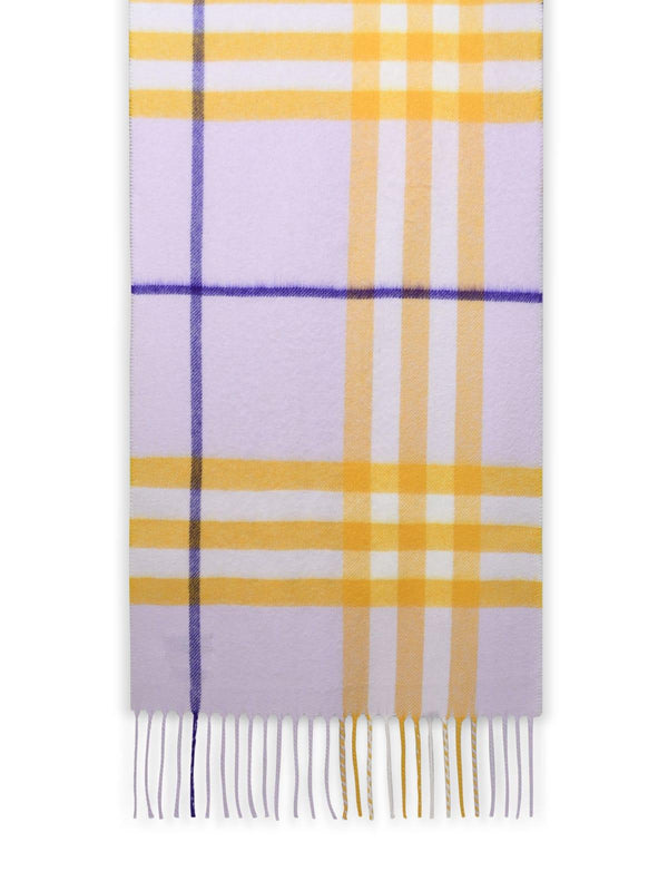 Burberry Lilac Cashmere Scarf - Women - Piano Luigi