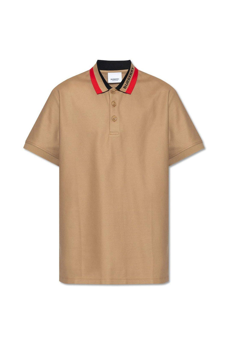 Burberry Logo Detailed Short Sleeved Polo Shirt - Men - Piano Luigi