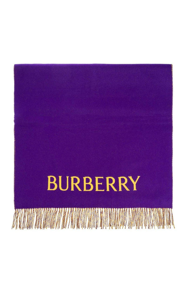 Burberry Logo Embroidered Fringed-edge Scarf - Women - Piano Luigi