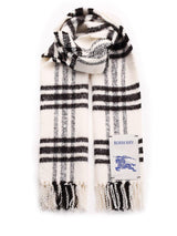 Burberry Logo Patch Checked Fringed Scarf - Men - Piano Luigi