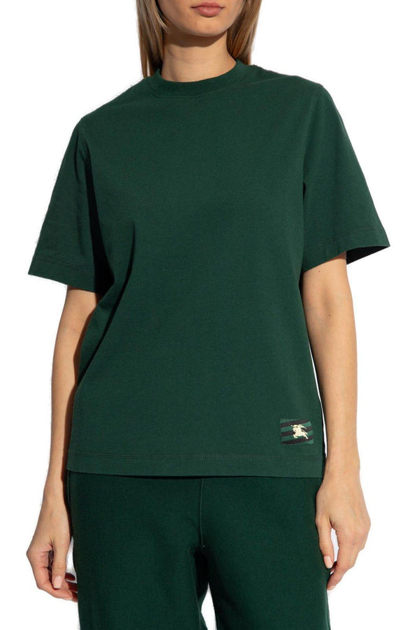 Burberry Logo Patched Crewneck T-shirt - Women - Piano Luigi