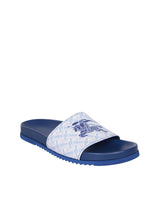 Burberry Merloy Ekd Blue Slides - Men - Piano Luigi