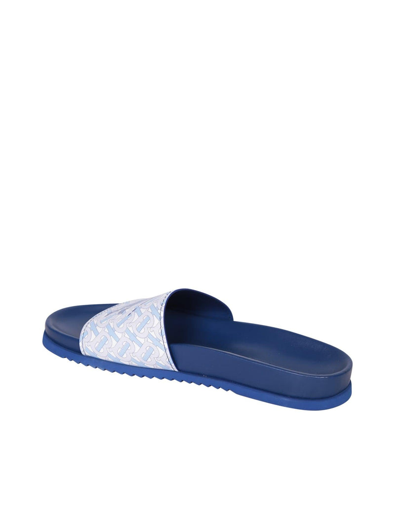 Burberry Merloy Ekd Blue Slides - Men - Piano Luigi