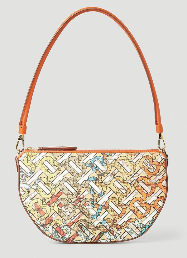 Burberry Monogram Map Print Zipped Olympia Bag - Women - Piano Luigi