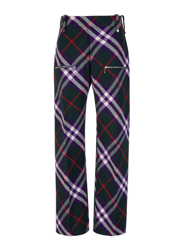 Burberry Plaid-check Straight-leg Trousers - Men - Piano Luigi