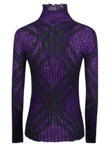 Burberry Ribbed Printed Jumper - Women - Piano Luigi