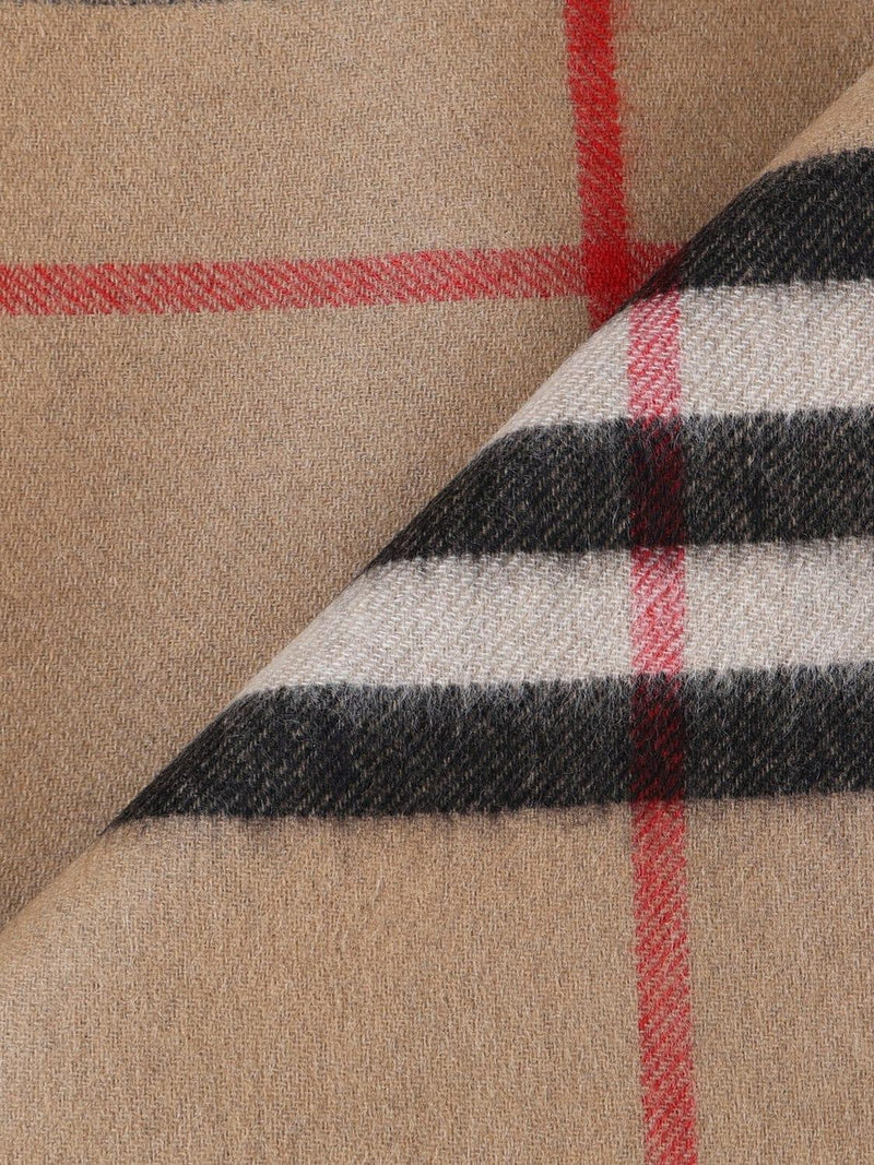 Burberry Sciarpa In Cashmere Con Motivi Tartan A Contrasto - Men - Piano Luigi