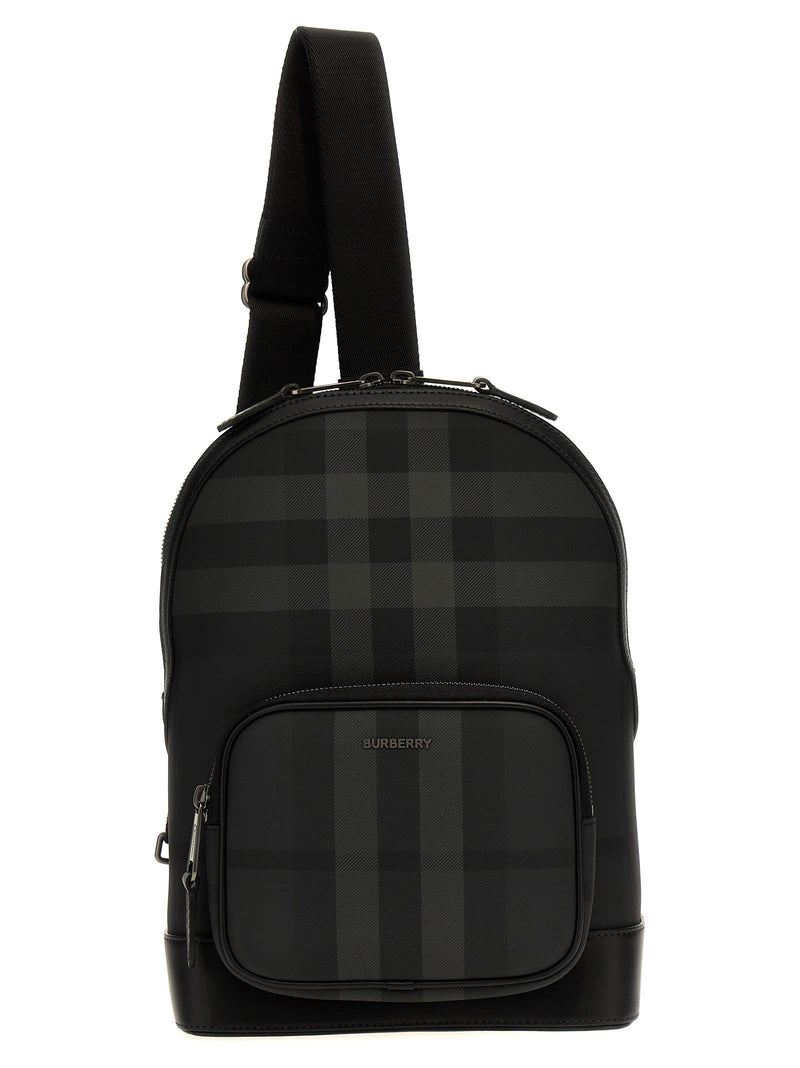 Burberry sling Check Crossbody Bag - Men - Piano Luigi