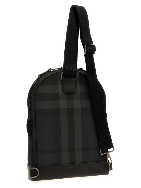 Burberry sling Check Crossbody Bag - Men - Piano Luigi