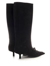 Burberry storm Black Suede Boots - Women - Piano Luigi